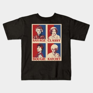 The Golden Girls Pop Art Style Kids T-Shirt